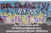 CKMS News - 2021-04-28 – An interview with 1492 LandBackLane spokesperson Skyler Williams