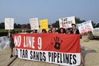 Enbridge Line 9 Work Disrupted as Demonstrators Demand an End to Tar Sands, Fracking